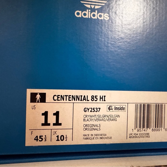 New mens adidas centennial 85 high top size 11 - Picture 4 of 5
